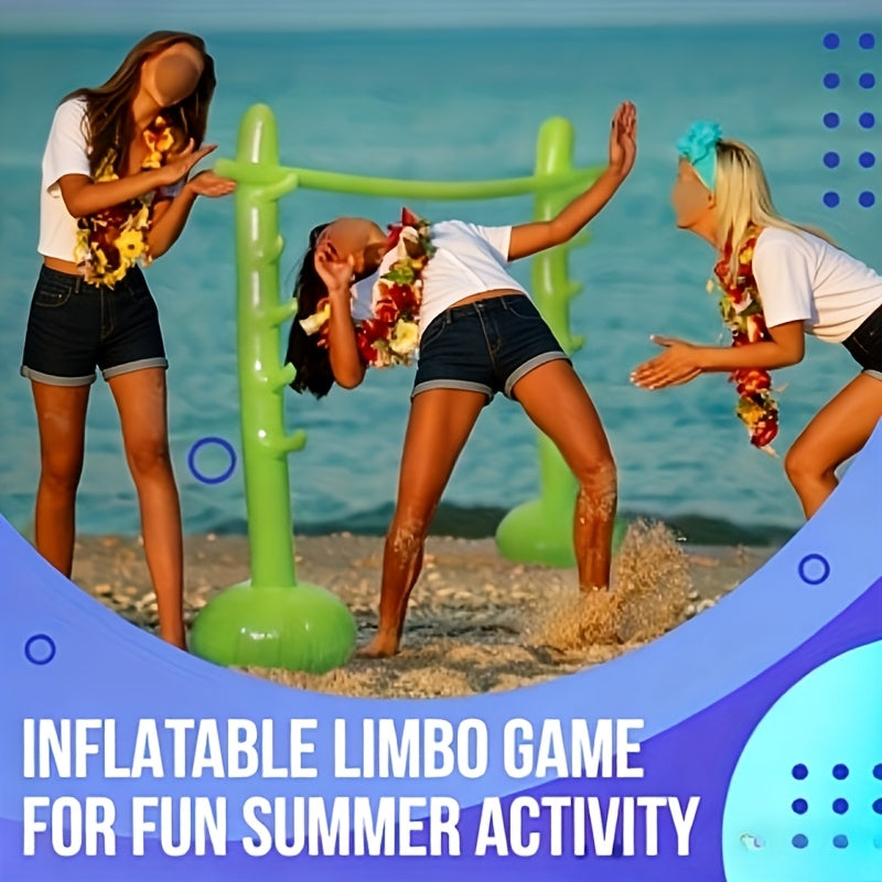 Portable Inflatable Adult Limbo Game Set - Durable Inflatable Limbo Game Set Fun And Safe Limbo Stick Suitable for Family Festivals, Gatherings, Interactive Outdoor Activities