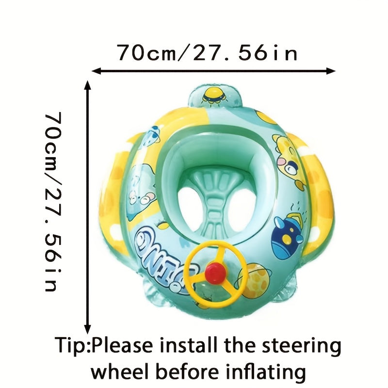 1 Pack Cartoon Inflatable Pool Floats | Fun Water Toys & Beach Floaties, Summer Vacation Accessories, Great Gift for Swimming