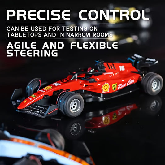 1:64 Scale Mini RC Racing Car, 2.4G Alloy Die-Cast Racing Model Car with Lights and Adjustable Speed, 4WD Drift Toy Car, RC Car Collection Set, Boys Gift Party Toy, Indoor/Outdoor Dual-Use Toy, Family Interactive Toy, Christmas Toy, Suitable for Boys