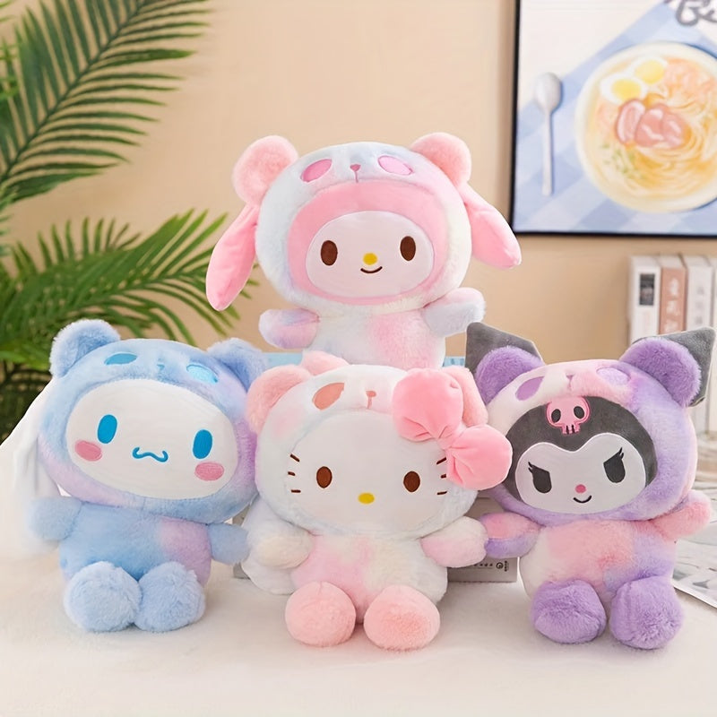 1pc Sanrio Kawaii Kitty Cat Kulomi Cinnamoroll Melody Plush Doll, Very Suitable for Birthday Gifts and Holiday Gifts