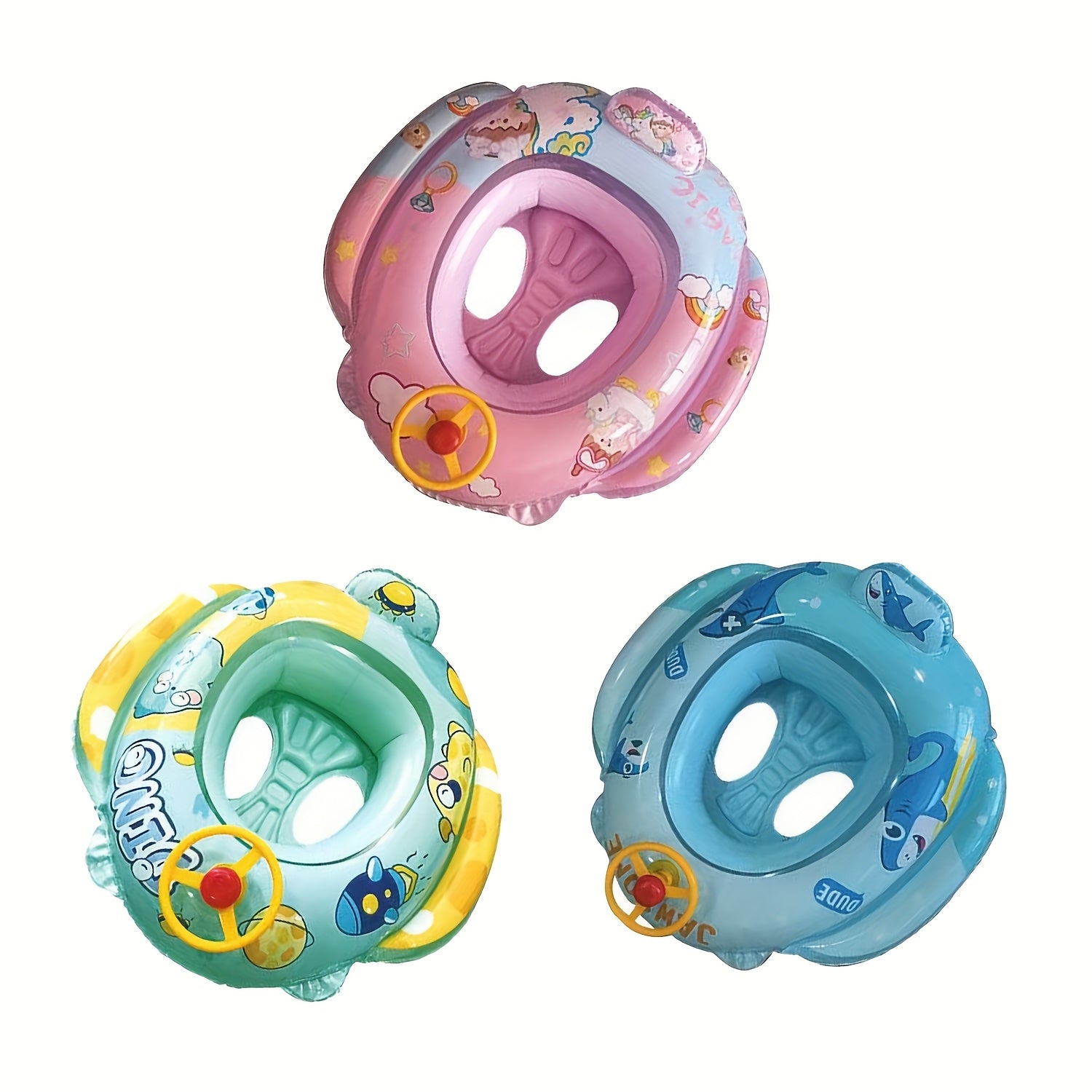 1 Pack Cartoon Inflatable Pool Floats | Fun Water Toys & Beach Floaties, Summer Vacation Accessories, Great Gift for Swimming