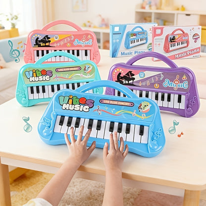 1pc, 13-Key Kids Piano Keyboard, Portable Electronic Music Toy For, Educational Birthday & Christmas Gift for Boys And Girls, Halloween Party Favors
