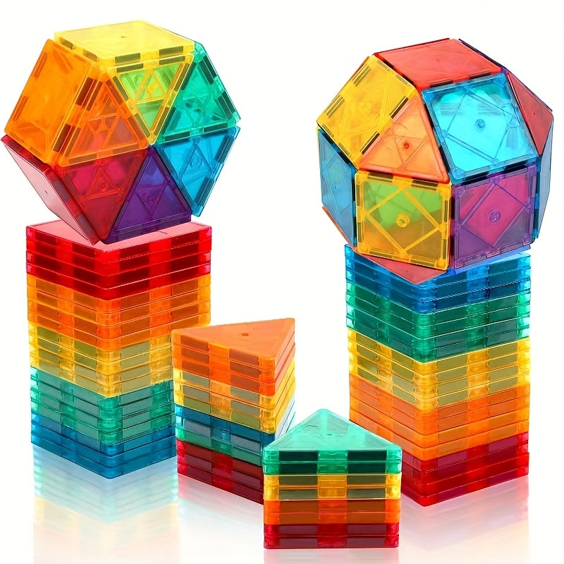 Magnetic Building Blocks 34pcs Magnetic Bricks Magnetic Toys Creative Structure Magnetic Toys Boys And Girls Christmas Birthday Gifts 3+Boys And Girls