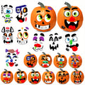 JOYFY Halloween Make 40 Faces Pumpkin Decorating Stickers with 18 Sticker Sheets in 12 Different Designs And Sizes Party Supplies Trick Or Treat Party Favors