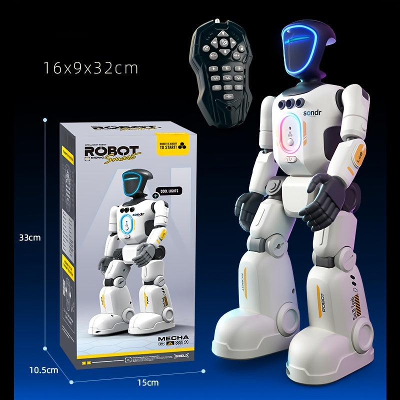 Advanced Humanoid Robot with Smart Remote, Pose-Controlled Joints, Gesture Sensors & Voice Recorder