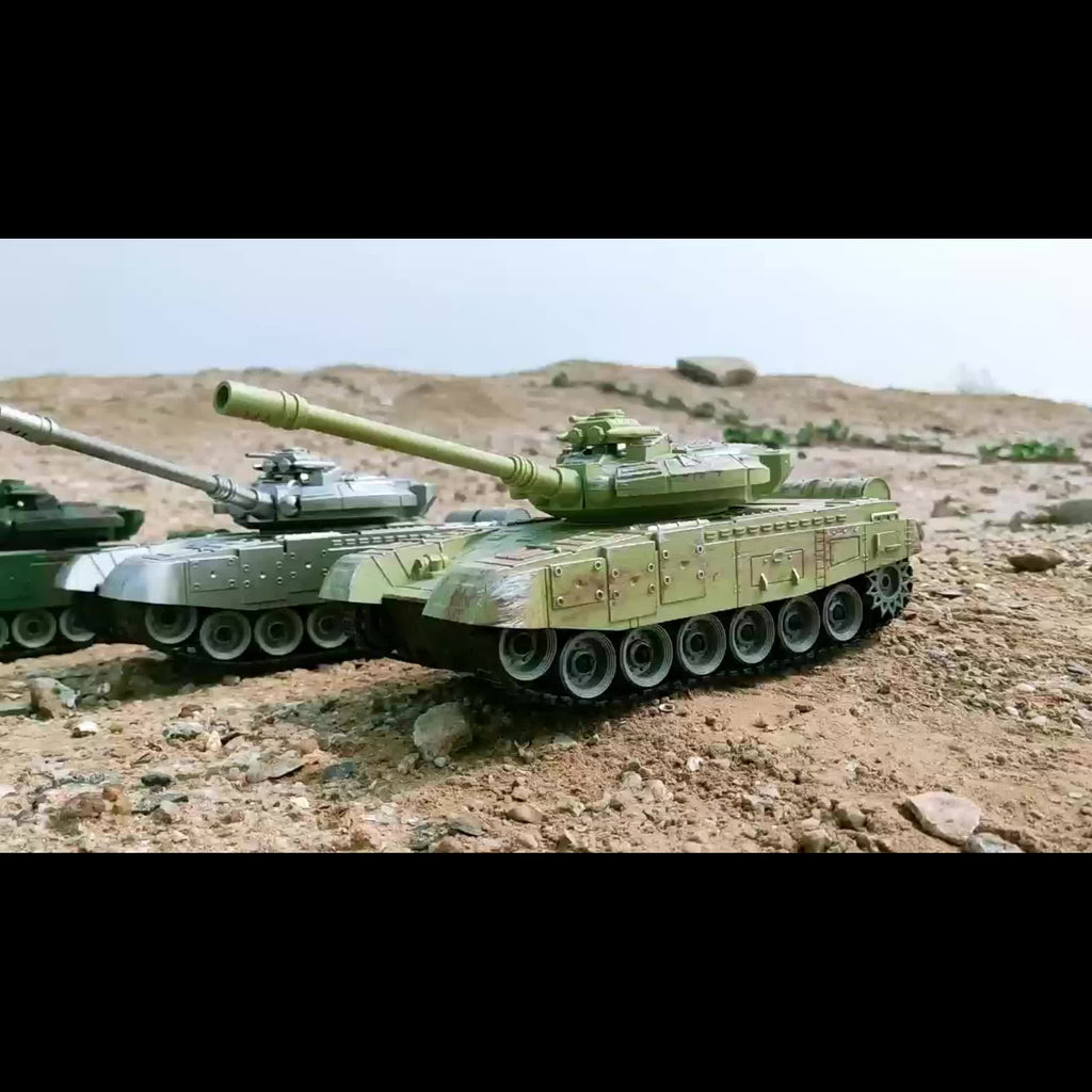 All-terrain RC Tank Vehicle, 2.4GHz Remote Control Model, With Strong Climbing Ability, All-terrain Off-road Armored Vehicle, Military Simulation War Vehicle, Cool Toy, It Is The Best Birthday Gift For Boys Over 6 Years Old