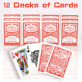 2026 World Cup Match Day Playing Cards - 24 Decks Of Premium Playing Cards, Standard Size (2.5" X 3.5"), Durable Coated Cardstock In Blue & Red, Car Design For Family Games, Parties, And Christmas Fun, Christmas Card Game For All Football Fans, Fan Gear