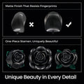 Special Party Gift Gothic Black Rose Flower Artificial Flower Art Piece Background Bouquet Building Set 3 Rose Building Pieces Set 152pcs