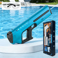 Auto-filling Electric Water Gun, Pulse Jet Water Gun with LED Light Show, 40-foot Long-range Fast Shooting Water Gun, USB Rechargeable Large-capacity Water Gun, Suitable for Children and Adults, Adult Water Gun Is Suitable for Swimming Pool Beach