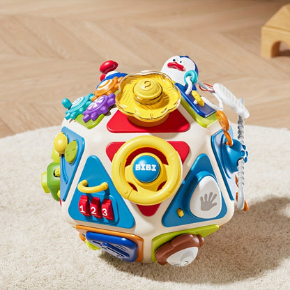 20-In-1 Toddler Busy Board Cube Toys, Active Cube Toys for 1-Year-Old Boys Girls Kids, Early Educational Sensory Toys for Toddlers 1 to 3 Years, Travel Toys Gifts for 1-Year-Old Boy Girl