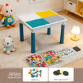 [24H Ship]16.54*12.6inch Multifunctional Building Block Table Set, with Storage Boxes & Chair, All-in-One Sturdy Construction for Boys & Girls, with ABS Material, Suitable As Halloween, Christmas, Thanksgiving, New Year's Day Gifts, Christmas Gifts