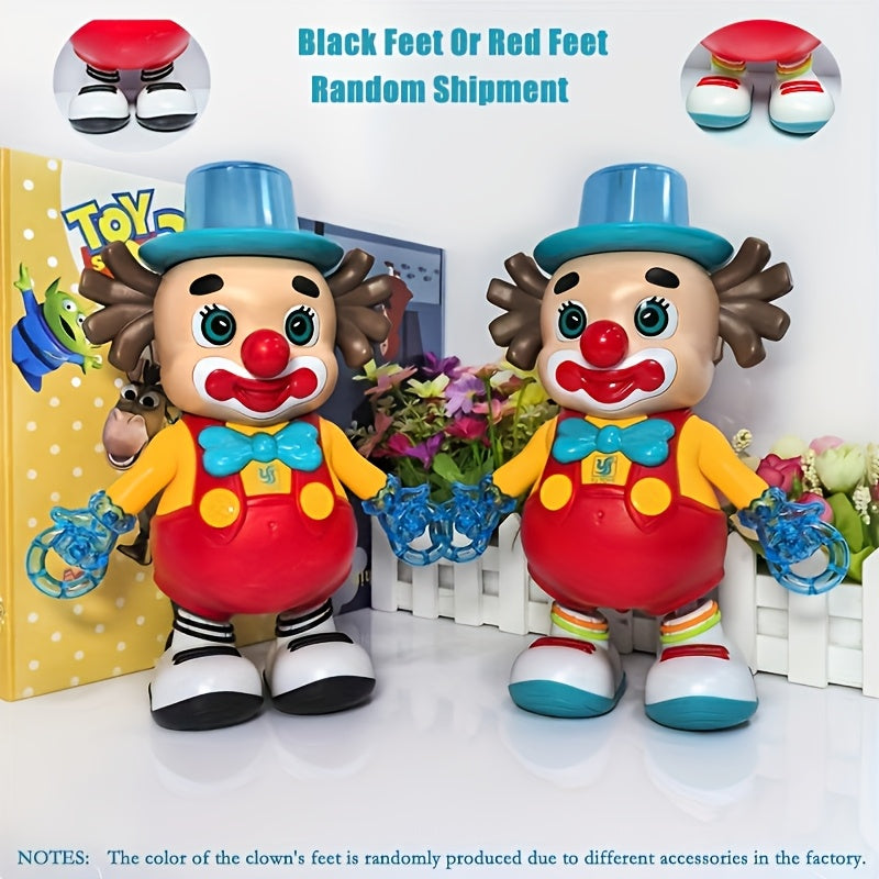 Dancing Clown Toy Doll Light Music Swing Left And right, Toys for Kids girls, Fidget toys, Toys for boys, toy, Christmas Gifts Birthday Gifts for kids, Weird stuff, Halloween Decorations