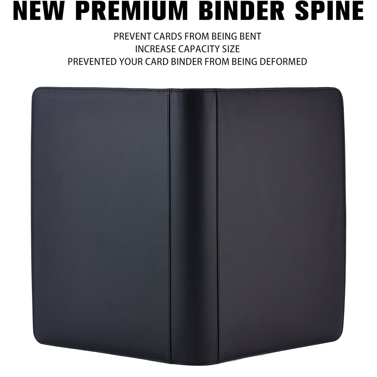 (2pcs) Top Loader Binder, Two Books With A Total Capacity Of 576 Card HoldersTop Loader, Top Loaded Binder With 9 Pockets, Suitable For 3 "x 4" Hard Cards, 35-75PT Double-sided Pocket Card Binder, Suitable For Transaction Cards Or Sports Cards(black
