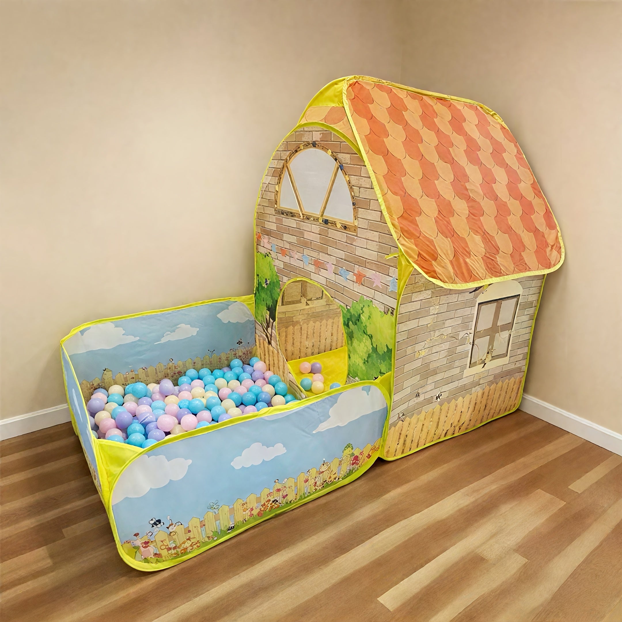Game Tents And Ball Pools Designed Like Cartoons Are Perfect for Both Indoor And Outdoor Play. They Make Great Gifts for Kids During Christmas And Halloween