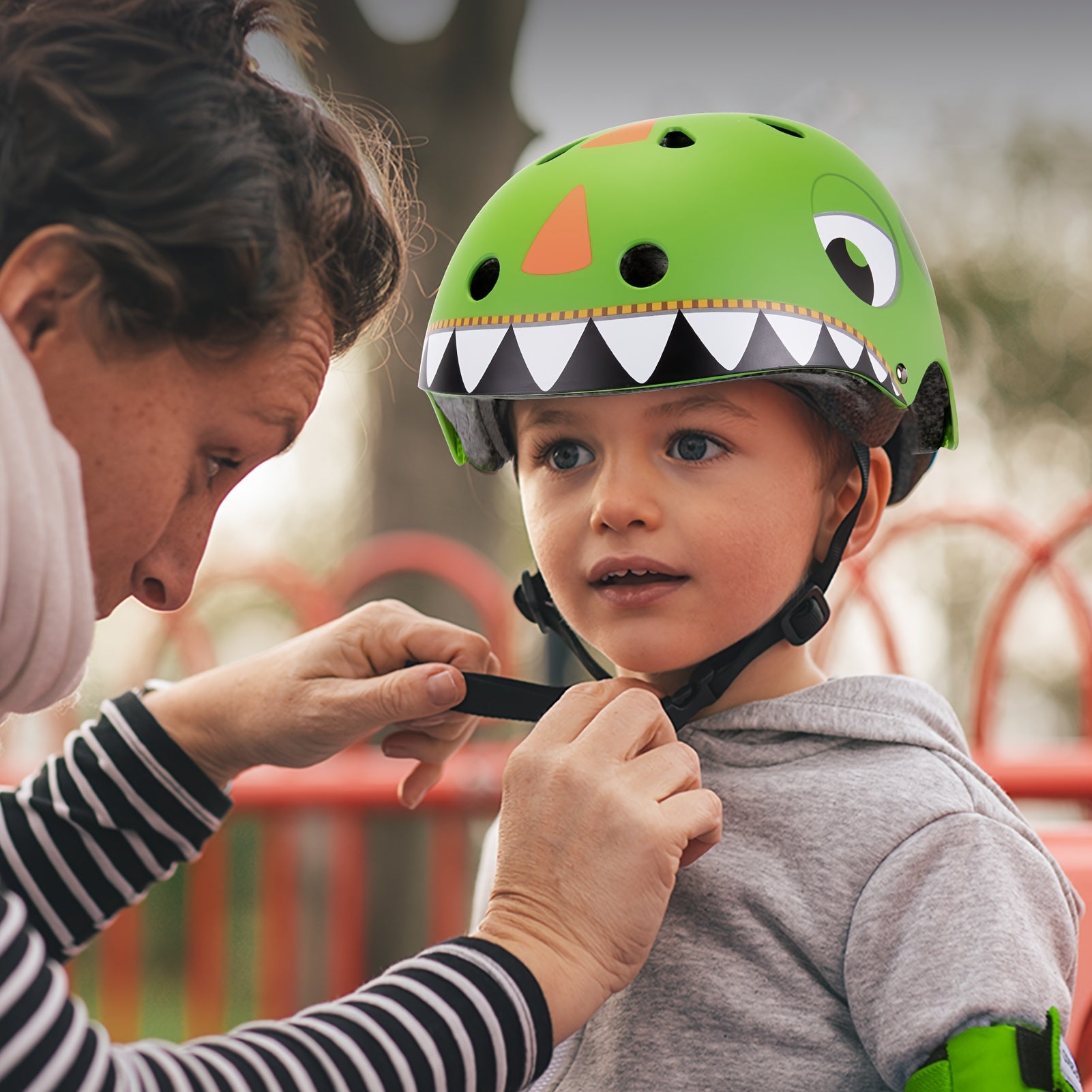 [Adjustable Helmet Set] Kids Bike Helmet Set, Adjustable Helmet for Ages 5-14 Year Boys Girls, Toddler Helmet Pad Set with Knee And Elbow Pads for Bike, Roller, Scooter