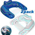 2-Pack Adult Pool Floats, Pool Floats with Two Cup Holders And Handles, Inflatable Pool Float Chairs, Lake Floats Applicable to Swimming Pool Party Summer Lake Water Fun - Multicolor