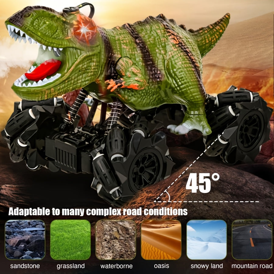 Monster Stunt RC Car, Monster Truck Toys Remote Control Car, Monster Stunt Toy Car, Stunt Drift W/Lights, Sound And Spray, Indoor Outdoor All Terrain Motorized Toys, Gift for 6+ Children, Christmas