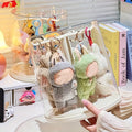 1pc 360-degree Rotating Acrylic Display Case Compatible with LABUBU - Lidded Doll Storage Box - with Transparent Dust Cover - Multi-layer Hanging Rack, for Plush Toys And Action Figure Collections - Does Not Include Dolls, Collection Storage,
