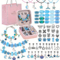Pink Gifts for Girls - Pink Bracelet Making Set (with A Pink Portable Jewelry Box),Unicorn/Mermaid Crafts, Jewelry Making Crafts for Girls Aged 18+, Birthday Christmas Jewelry Gifts, Christmas Day, CNY, Graduation Gifts, Handmade Jewelry