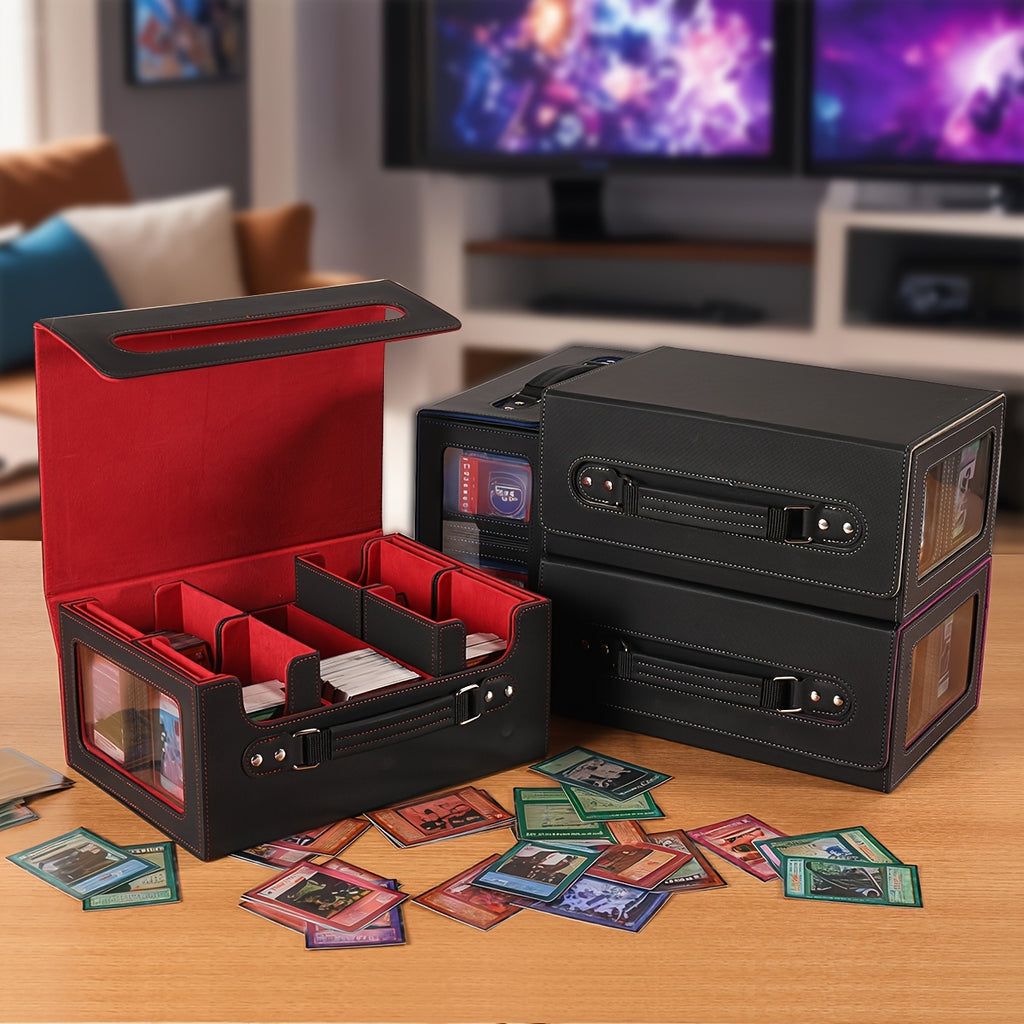 Card Cassette Command Display, Five In One Card Storage Box Can Hold More Than 400 Pairs Of Cards, Detachable Sports Card Box, Exquisite Packaging, Can Be Gifted to Friends And Family