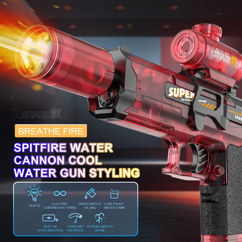 New Electric Water Gun Toy, Automatic Water Gun, Large Capacity Water Gun, Perfect Outdoor Water Gun for Summer at The Swimming Pool, Beach, Lawn - Fun Gift, Birthday Party Present