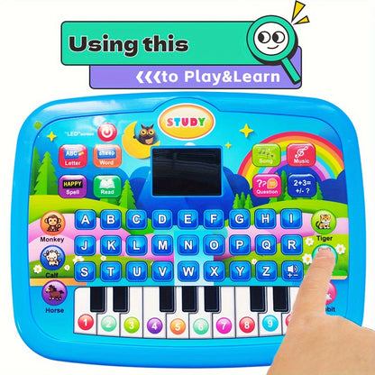 Multifunctional Educational Learning Machine with 2.2” Screen - English, Alphabet, Numbers, Music, Animal & Piano Key Learning - - (No Batteries Included) for & - / Children's Tablet Computer