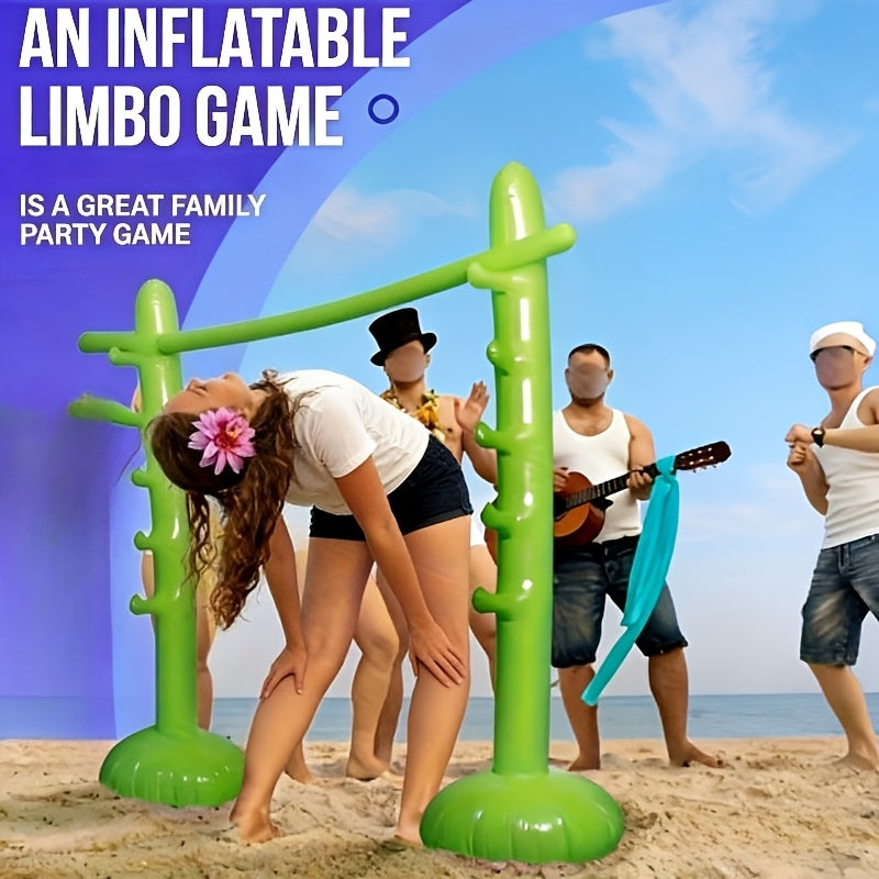 Portable Inflatable Adult Limbo Game Set - Durable Inflatable Limbo Game Set Fun And Safe Limbo Stick Suitable for Family Festivals, Gatherings, Interactive Outdoor Activities