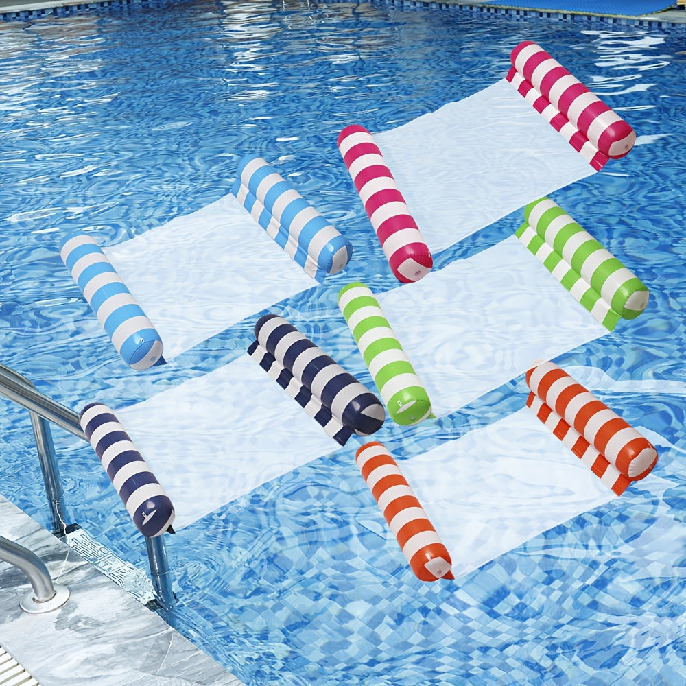 5 Pack Upgrated XL Water Pool Floats, 4-in-1 (Hammock, Saddle, Lounge Chair, Drifter) Multi-Purpose Water Pool Float, Non-Stick PVC Material
