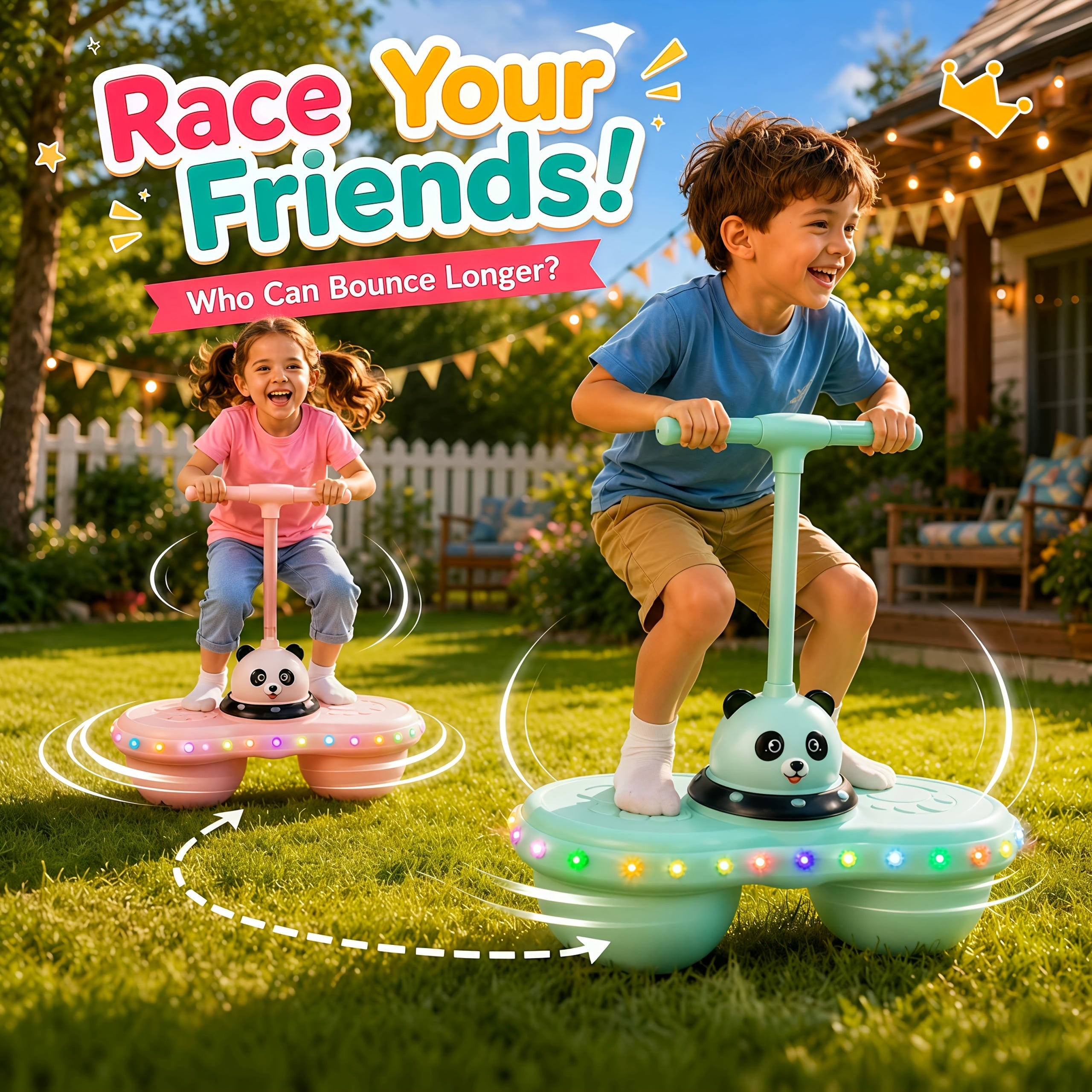 New LED Rainbow-Illuminated Bouncing Ball, a Fun Balance And Coordination Toy Suitable for Both Children And Adults, an Interactive Game, a Perfect Gift for Boys And Girls, Halloween And Christmas