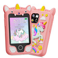 Kid's Fun Explorer Phone - 8GB HD Touchscreen Dual Camera Cell Phone with Dinosaur Design, Kids Smart Phone Toy, Dinosaur Kids Toy Phone, Educational Travel Toy, Perfect Birthday, Halloween, Christmas Gift