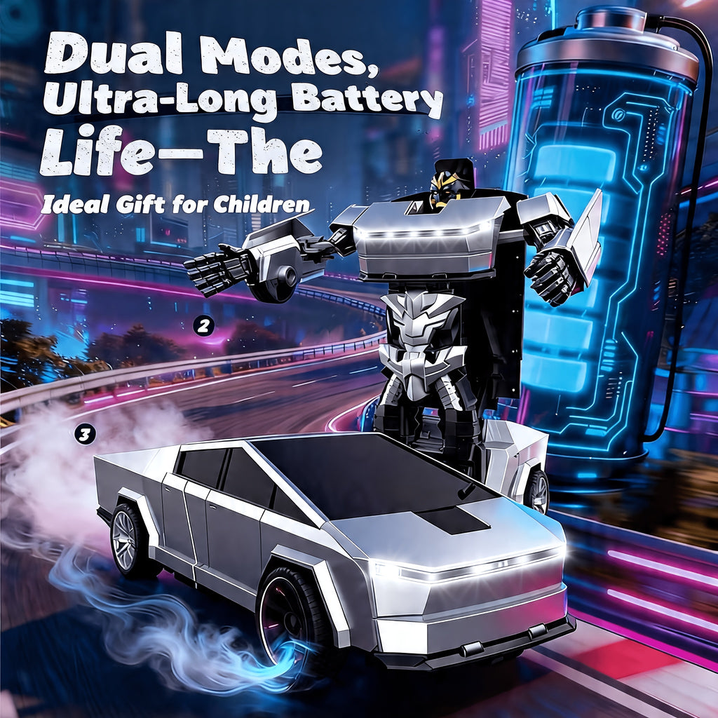 Remote-controlled Car, One-button Transforming Robot Toy Car With Cool LED Headlights, 1:18 Scale, 360-degree Spinning And Drifting, Perfect As A Christmas Gift, Birthday Gift, Or Easter Gift For Boys And Girls