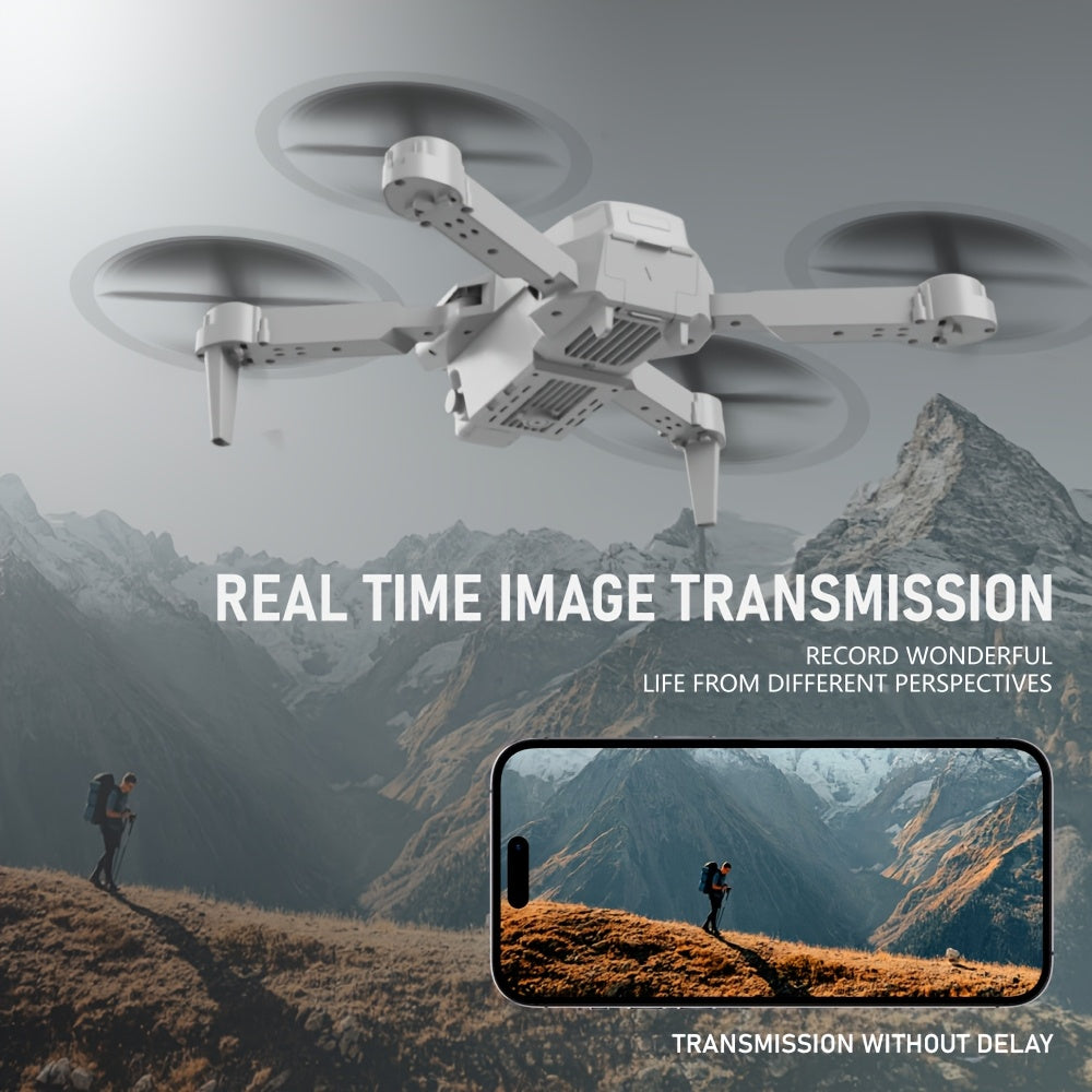 [360° Stunt Flip]E88 Drone, Equipped with Dual Cameras, Portable Foldable Body, 500Mah Battery Capacity, Optical Flow Positioning, Intelligent Height Setting, Indoor And Outdoor Aerial Drone, Suitable for Outdoor Adventure Enthusiasts