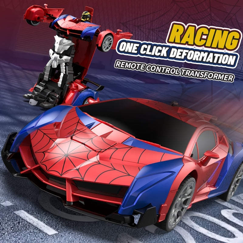 [Children's Day, Birthday Gifts] 2-in-1 Remote Control Car, 360° Rotation Drift, One-Button Transformation, USB Rechargeable Battery, Button Control, 1:18 Ratio, Suitable for Children Over 3 Years Old, Children's Day, Birthday Giftss