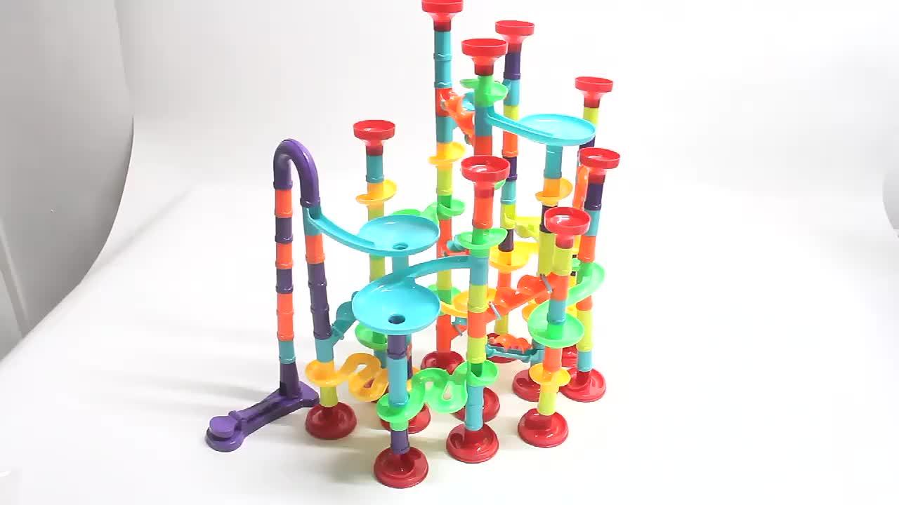 142/197pcs Marble Race Track Toys, Marble Run Set, Construction Building Blocks Game for Kids Birthday STEM Gifts, And Early Cognition, Hand Exercise, Parent-child Interaction, for Christmas Gifts, Best Gift for Holidays, Halloween, Christmas