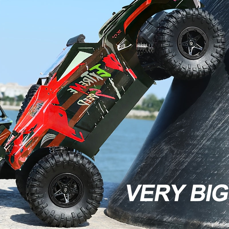 [Remote Control Car] Four Wheel Fully Proportional Drift Remote Control Car, Driving High-Speed Cars, Large Green Off-Road Climbing Remote Control Car, Remote Control Intelligent Boy Toy Tank Car, Boy Toy Birthday Gift. Suitable For Children Aged 3+ Or Ab