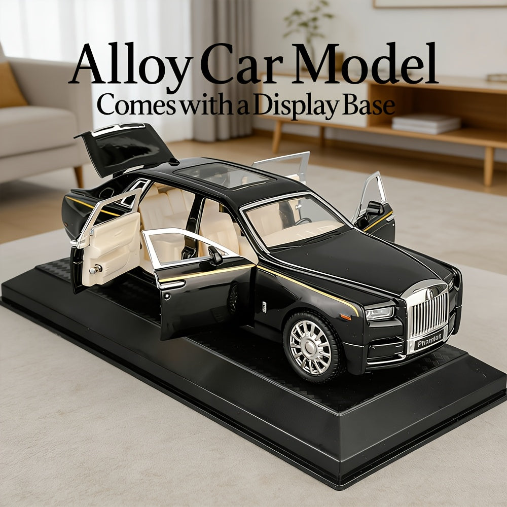Collectible Car Model, Zinc Alloy with Display Base, Openable Doors Highly Detailed Static Decoration, Perfect Gift for Car Enthusiasts, for Home Desktop, Birthday Christmas