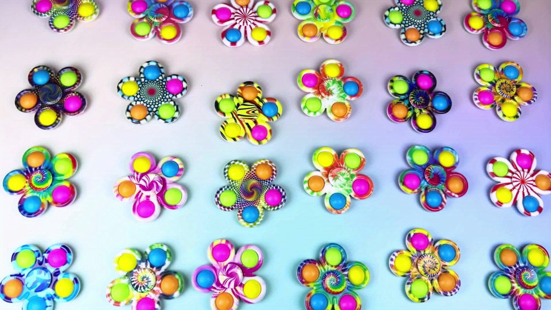 [32 Pack Fidget Spinners] FRSHALOUIS Sensory Fidget Spinner Toys - 32 Pack of Press Sensory Fidget Spinners for Children And Adults, Anxiety Relief Toys, Party Favors for Boys And Girls, Birthday And Christmas Goodie Bag Fillers, Classroom Rewards
