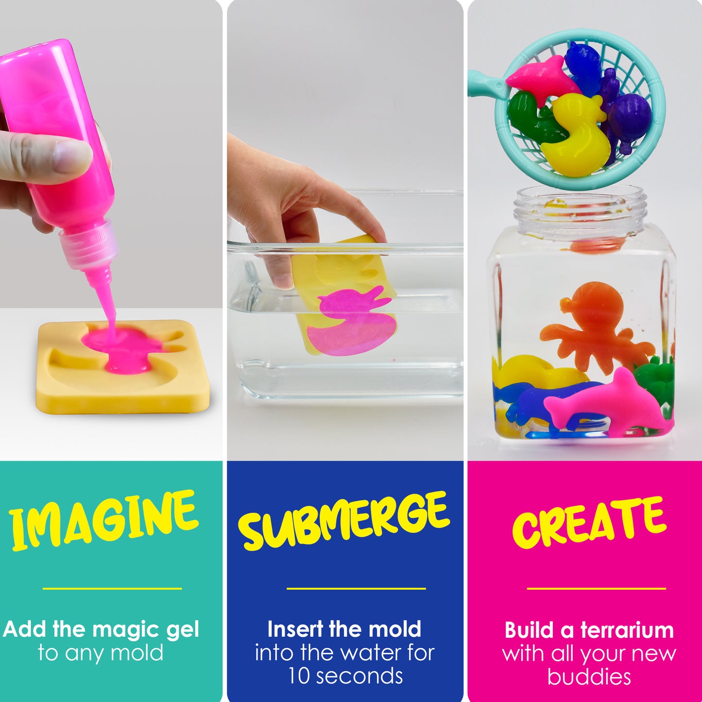 Aqua Fairy Water Gel Kit - Magic Water Elf - DIY Squishy Maker Kit - Design Your Own Squishes - Kids Arts & Crafts