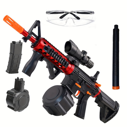 Outdoor Interactive Shooting Toy Gun, Portable Electric Gun Toy, Rechargeable Combat Toy, High-performance Cool Toy Gun, Rechargeable Splash Ball Toy, Suitable For Outdoor Activities, Shooting Games, Party Gifts. Christmas And New Year
