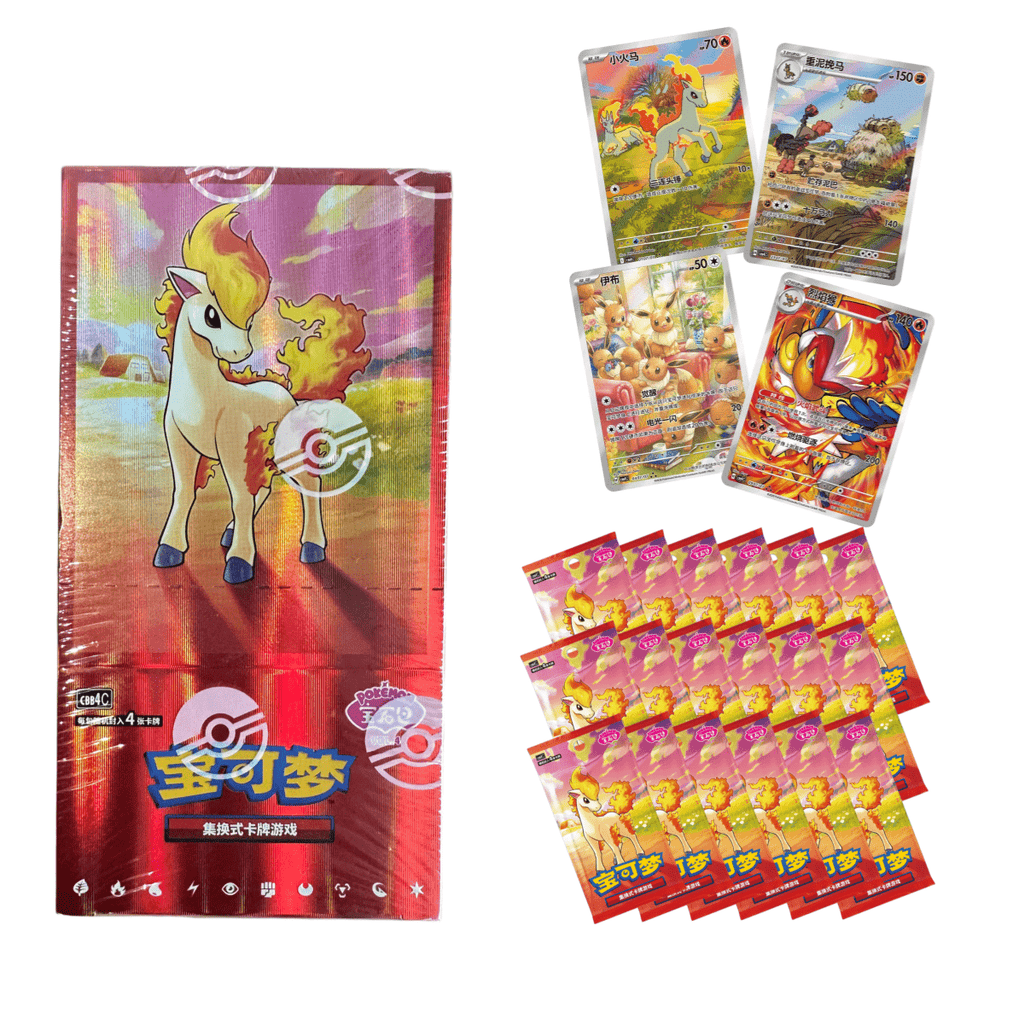 [CN] Pokemon TCG Gem Pack Vol 4 Booster Box (CBB4C) Trading Cards Rare Collection Blind Box Gift for Birthday