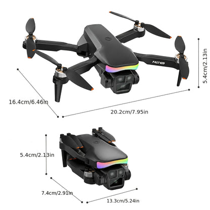 [Foldable RC Quadcopter] Drone With 2 Camera For Beginners Adults, Drone With LCD Screen, Professional Brushless Motor, Altitude Hold 3D Flips 3 Speeds Headless Mode One Key Takeoff/Landing, Foldable RC Quadcopter Support Up To 32G SD Card