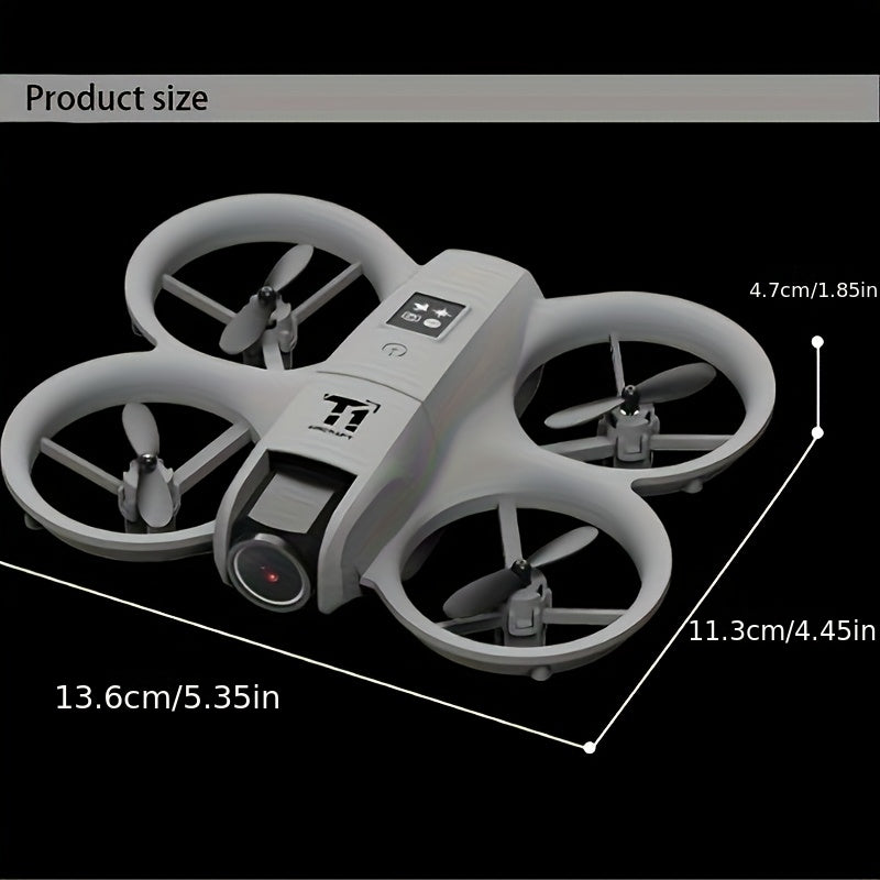 [4K, 180° Rotation] Mini 4K FPV Dual Camera Drone, 180° Camera Rotation, Dual Batteries, Optical Flow Positioning, 360° Flip, Roscope, One-Key Takeoff/Landing, Anti-Shake And Anti-Collision Design, Suitable for Beginners Remote Control Toy, Boys And Girls