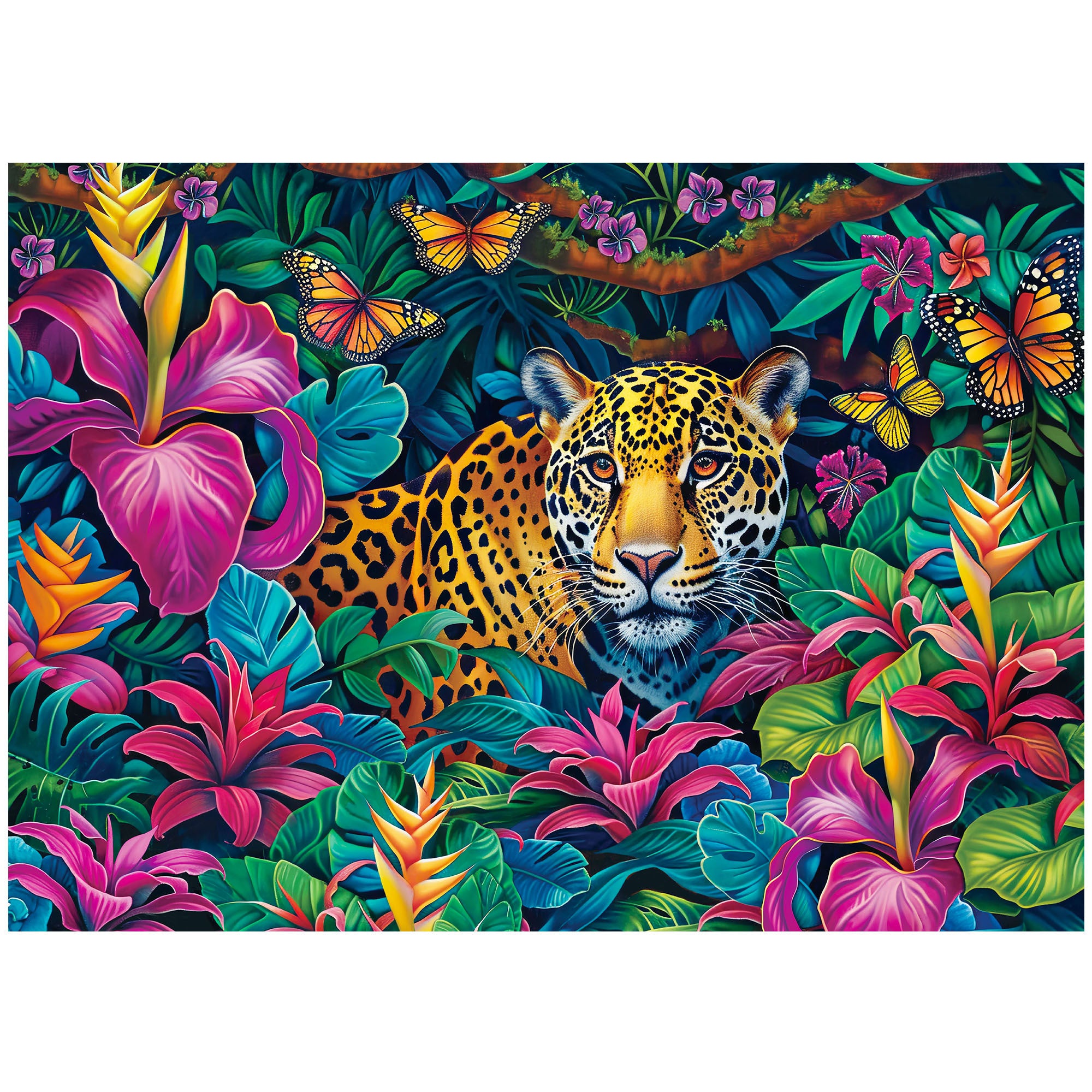 3 Pack Challenging 1000 Piece Large Jigsaw Puzzle for Adults, for Family Game Night, Birthday/Christmas/Holiday/Easter Gift, DIY Home Decor, Puzzles with Letters on Back, Fusine Lake, Jungle Parrots, Leopard in the Jungle, Travel Landscape, Scenic Spots i