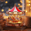 Rolife 3D Wooden Puzzle, Do-It-Yourself Carousel Music Box Model Kit, Architectural Craft Project, Hobby Home Decor Gift for Valentine'S Day