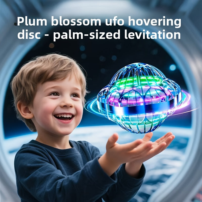 New Upgraded Smart Sensor UFO Flying Hovering Ball - Hexagonal Spinning Saucer Drone with Autonomous Flight, Hovering Toy for, / Flying Robot ( Party Christmas Gift)