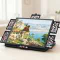 Foldaway Puzzle Board Felt Mat for Up to 1000/1500pcs Of Jigsaw Puzzle, Portable Puzzle Table with 6 Drawers (Extra Large)
