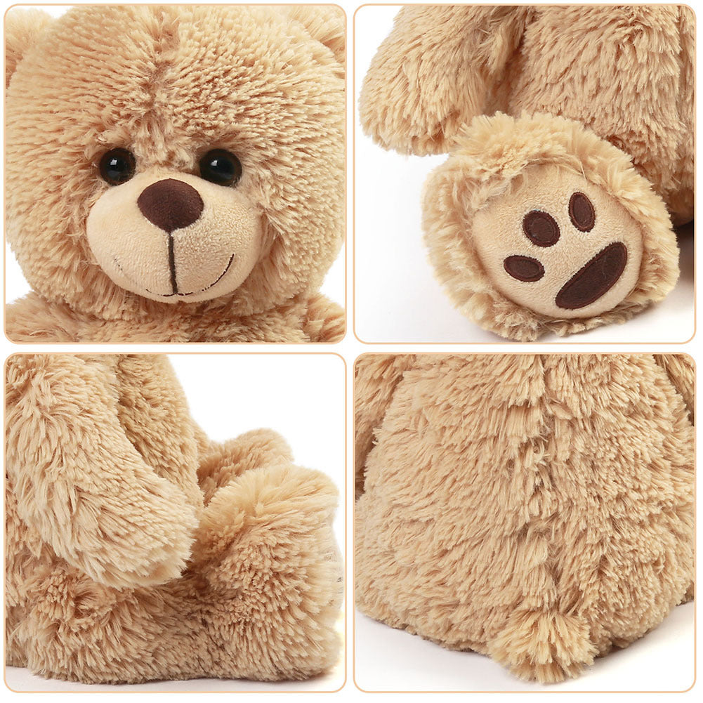 Teddy Bear Stuffed Animals, 15 inch Brown Teddy Bear Plush Toy, Cute Hugging Gift for Kids on Christmas Valentine's Day, Easter Decoration,Birthday Gifts