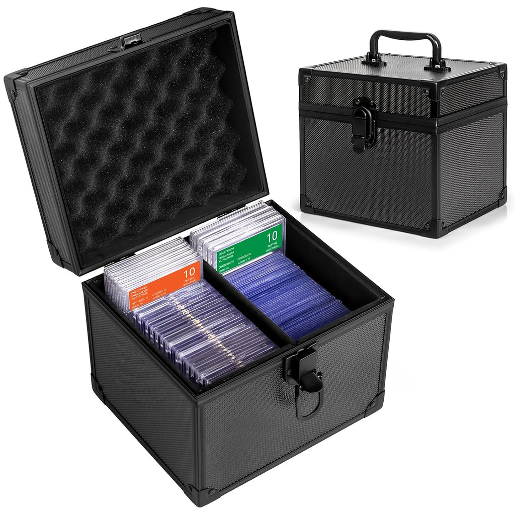 Storage Box for Graded Sports Cards, Suitable for Baseball Trading Cards, Compatible with PSA, CSG, BGS, And Top Loaders