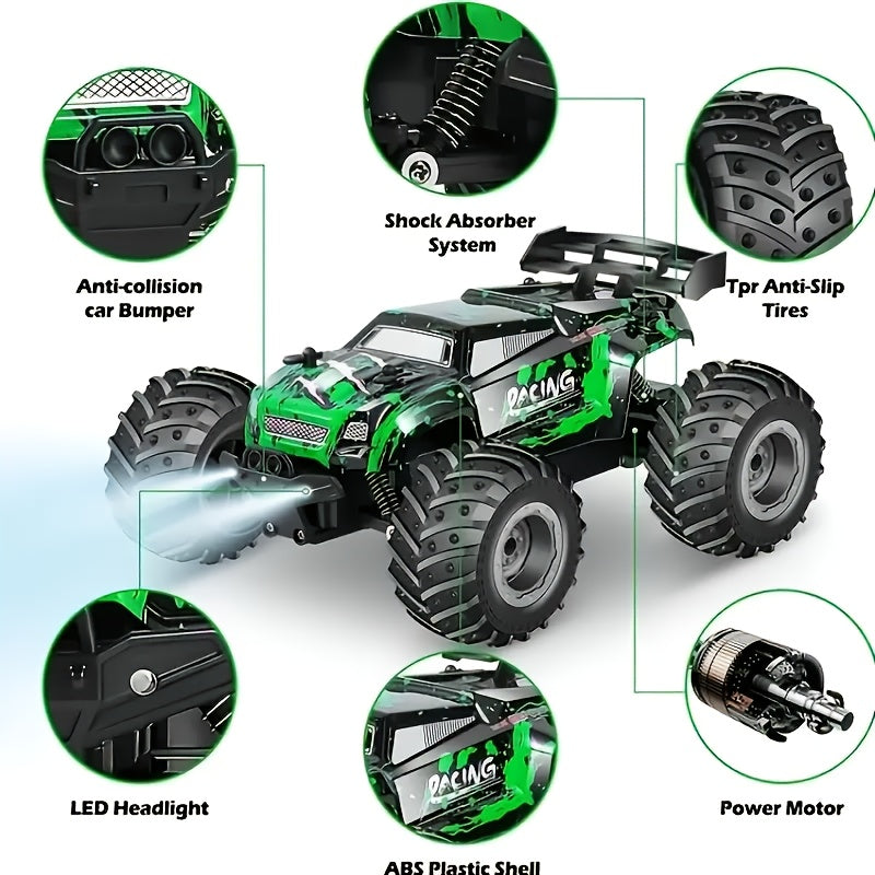 High-speed Remote-controlled Off-road Vehicle, Cool Toy, 2.4GHz Remote Control, Impact-resistant And Drop-resistant Material, Toy for Boys, Suitable for 3+ Years Old, Best Christmas Gift