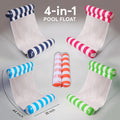 3-Pack/5-Pack/8-Pack Inflatable Hammock Pool Floats For Adults - Heavy Duty 4-in-1 Multi-Purpose Design Converts To Lounge Chair/Saddle/Drifter/Floating Bed